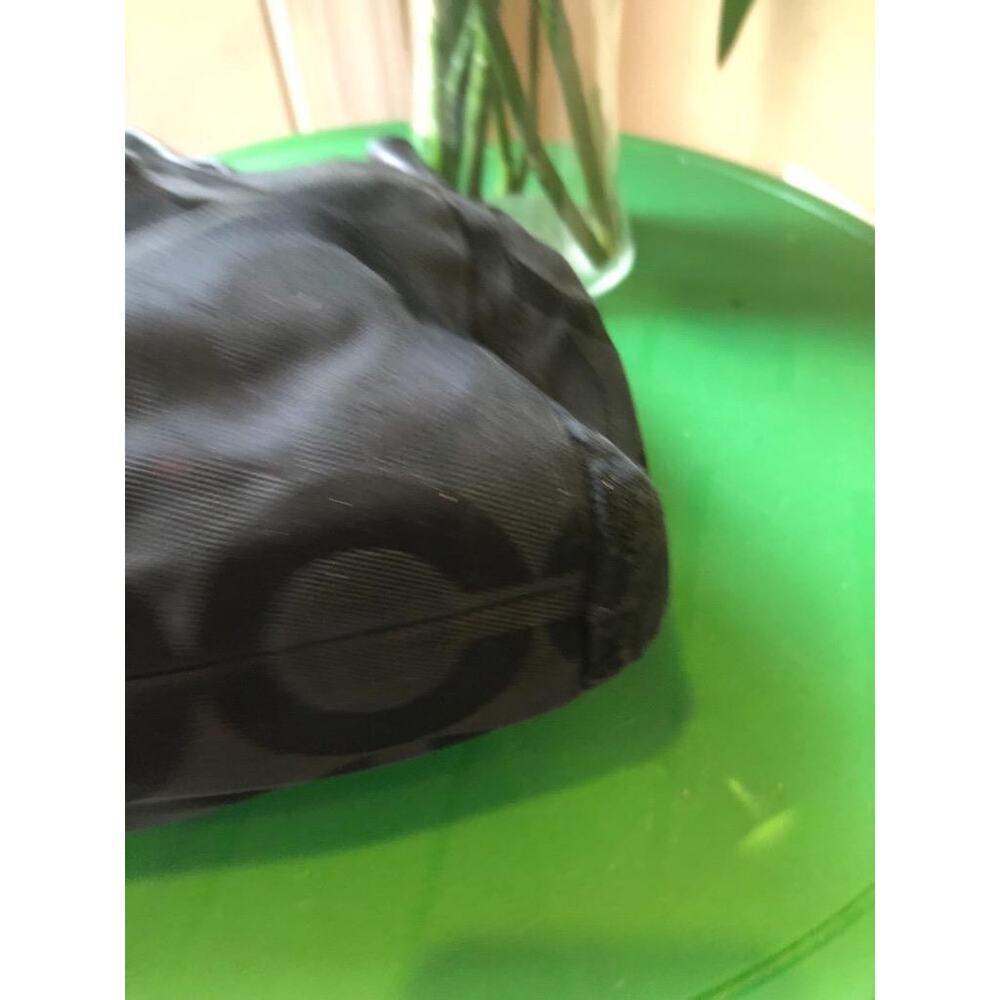 Coach 13420 Parker Op Art Convertible Hippie Black hobo bag (500 - Picture 2 of 9